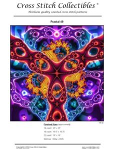 Cross Stitch Collectibles (Fractal Bookmark) 49