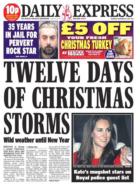 Daily Express – Thursday, 19 December 2013
