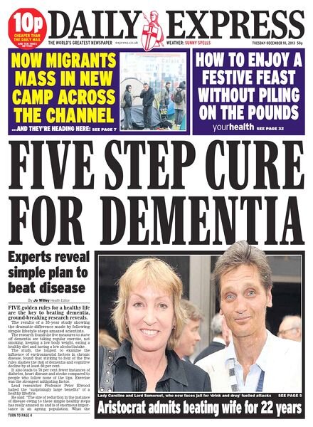 Daily Express — Tuesday, 10 December 2013