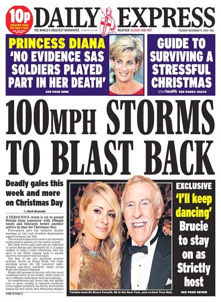 Daily Express — Tuesday, 17 December 2013