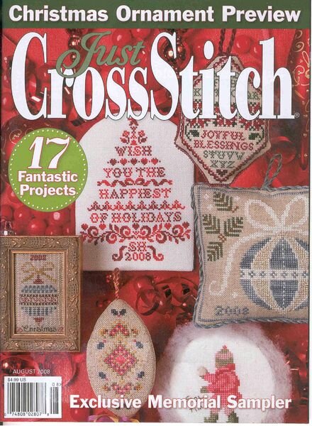 Just Cross Stitch 2008 08 August