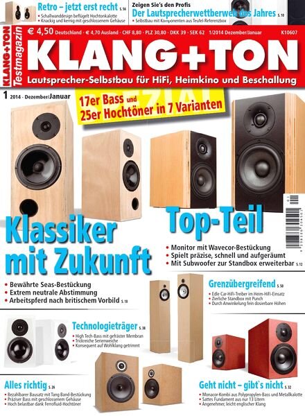 Klang und Ton Magazin — Januar-Februar N 01, 2014