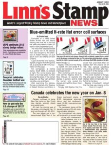 Linn’s Stamp News — January 07, 2013