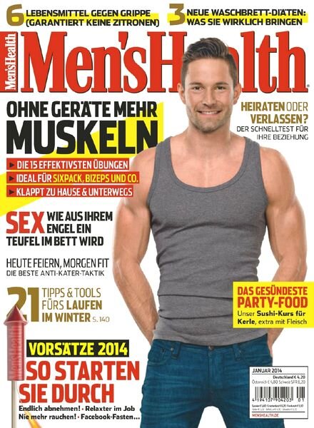 Men’s Health Germany – Januar 2014