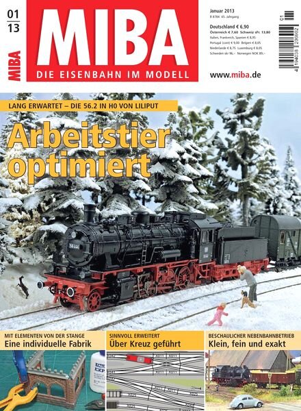 MIBA Die Eisenbahn im Modell Magazin – Januar N 01, 2013