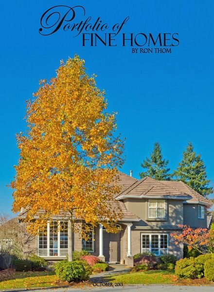 Portfolio of Fine Homes — October 2013