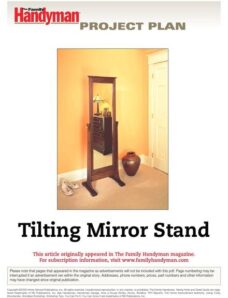 The Family Handyman Tiling Mirror Stand