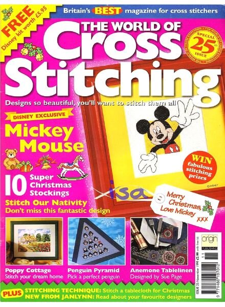 The world of cross stitching 25, November 1999