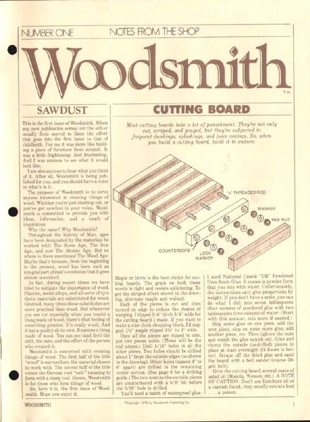 WoodSmith Issue 01, Jan 1979 — Trestle Table