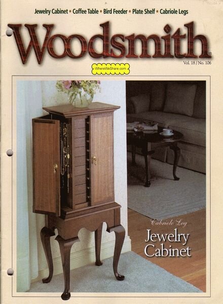 WoodSmith Issue 106, Aug-Sep 1996 — Jewelry Cabinet