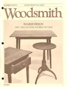 WoodSmith Issue 11, Sep 1980 — Shaker Design