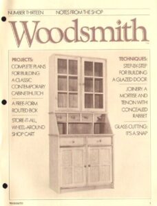 WoodSmith Issue 13, Jan 1981 – Contemporary Cabinet Hutch