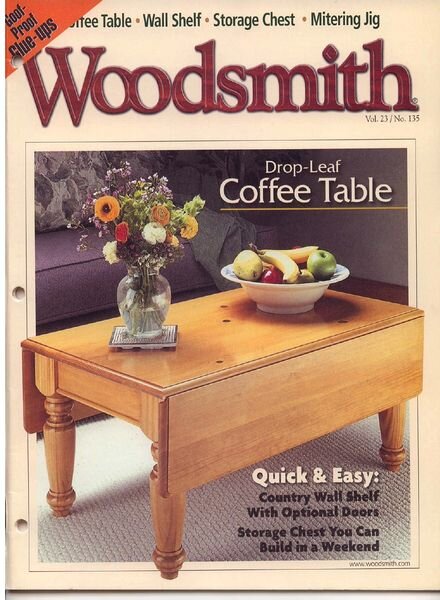 WoodSmith Issue 135, June 2001 — Drop Leaf Coffee Table