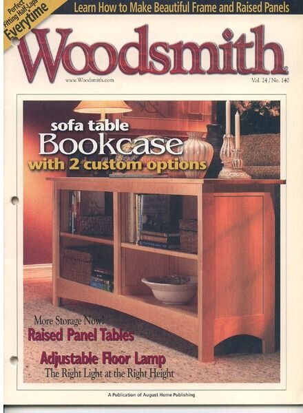 WoodSmith Issue 140, Apr 2002 – Sofa Table Bookcase