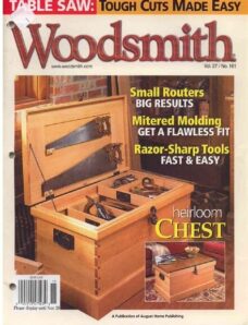 WoodSmith Issue 161, Oct-Nov 2005 — Heirloom Chest