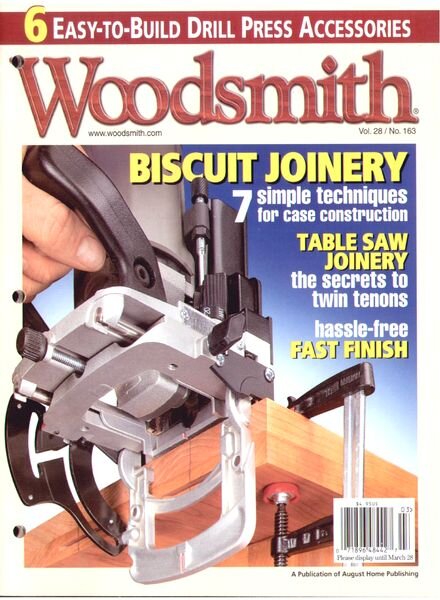 WoodSmith Issue 163, Feb 2006 — 6 Easy-to-Build Drill Press Accessories