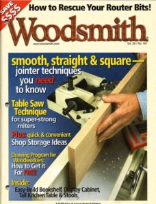 WoodSmith Issue 167, Oct-Nov 2006 – Jointer Techniques