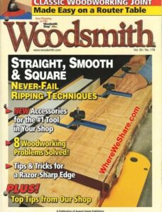 Woodsmith Issue 178, Aug_Sep 2008 – Straight Smooth and Square s