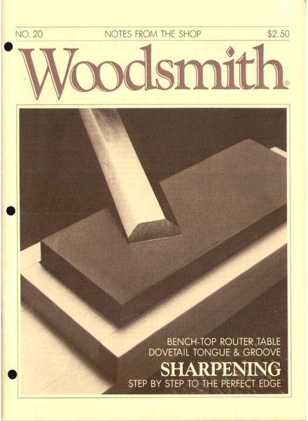 WoodSmith Issue 20, Mar 1982 — Sharpening