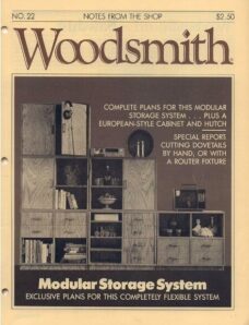 WoodSmith Issue 22, July 1982 — Modular Storage System