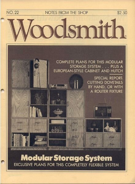 WoodSmith Issue 22, July 1982 – Modular Storage System