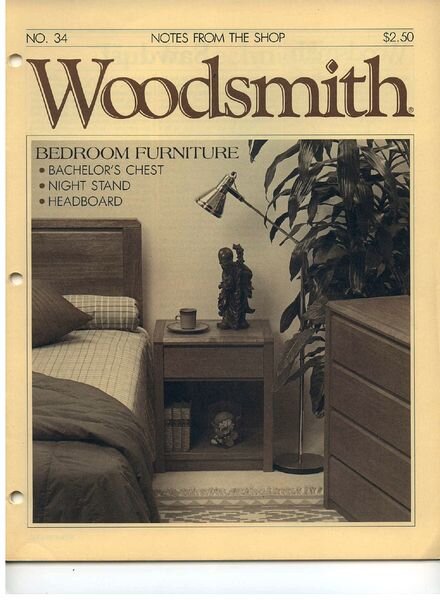 WoodSmith Issue 34, July-Aug 1984 — Bedroom Furniture