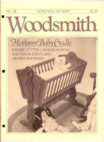 WoodSmith Issue 48, Dec 1986 — Heirloom Baby Cradle