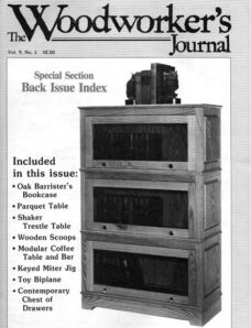Woodworker’s Journal — Vol 09, Issue 1 — Jan Feb 1985