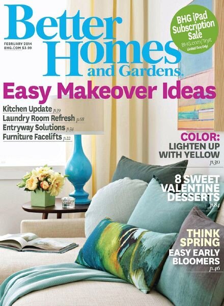 Better Homes and Gardens USA – February 2014