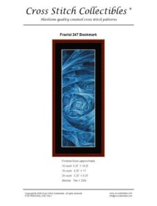 Cross Stitch Collectibles (Fractal Bookmark) 247
