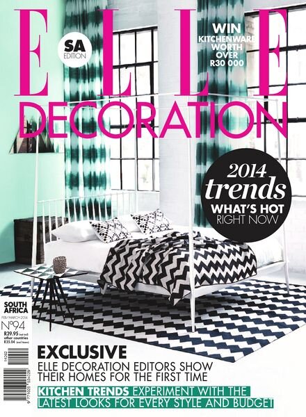 ELLE Decoration South Africa – February-March 2014