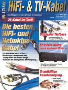 HiFi- & TV-Kabel Magazin — Januar-Februar-Marz 01, 2014