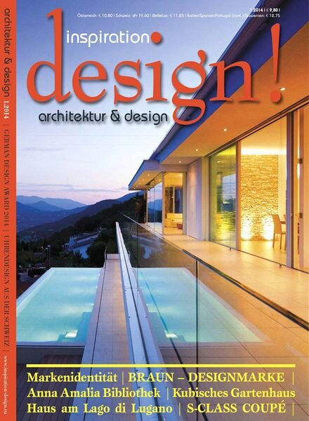 inspiration DESIGN! — Architektur & Design Magazin 01, 2014