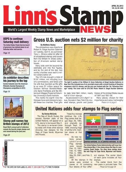 Linn’s Stamp News — April 29, 2013