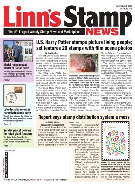 Linn’s Stamp News – December 02, 2013