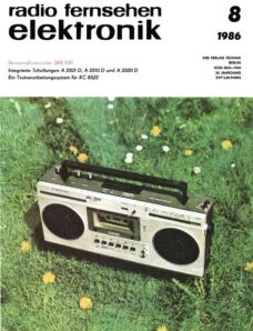 RFE Radio Fernsehen Elektronik Magazin 1986-08