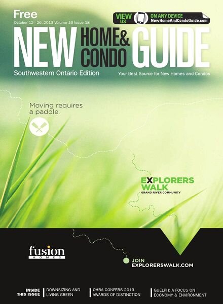 Southwestern Ontario New Home & Condo Guide – 26 October 2013
