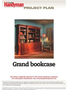 The Family Handyman Grand Bookcase