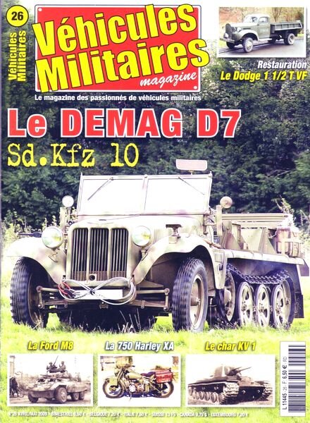 Vehicules Militaires N 26, 2009-04-05
