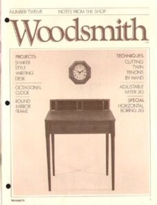 WoodSmith Issue 12, Nov 1980 — Shaker Style Writing Desk