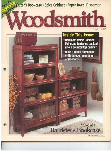 WoodSmith Issue 134, Apr 2001 — Barristers Bookcase
