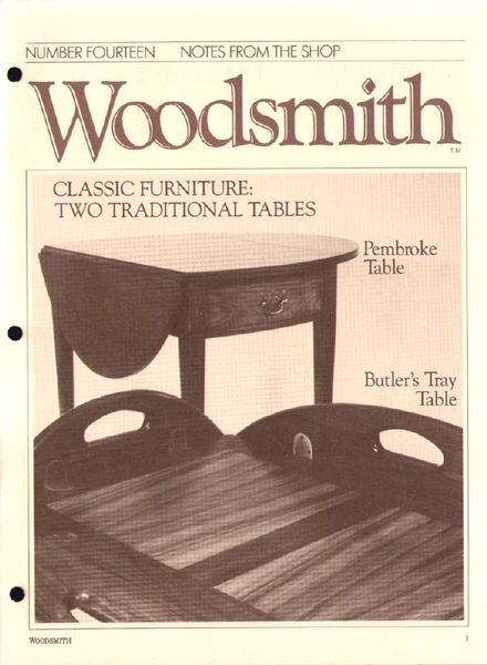 WoodSmith Issue 14, Mar 1981 — Two Triditional Tables