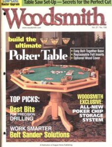 WoodSmith Issue 158, Apr-May 2005 — Poker Table
