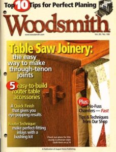 WoodSmith Issue 166, Aug-Sep 2006 – Table Saw Joinery