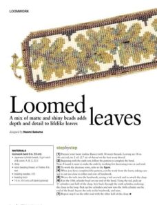 Bead & Button — Loomed leaves