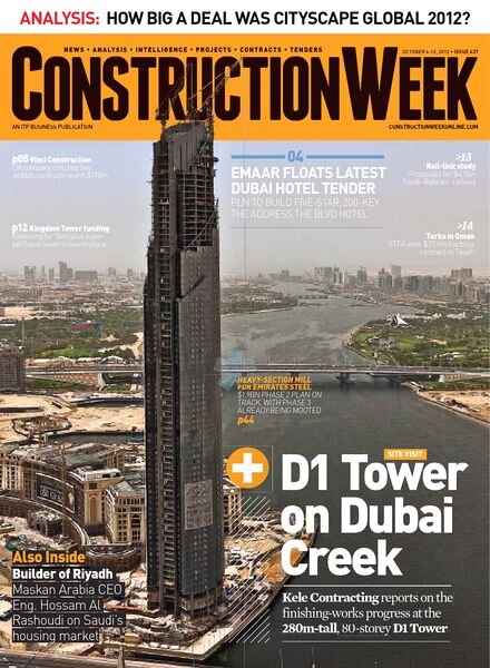 Construction Week – 6-12 October 2012