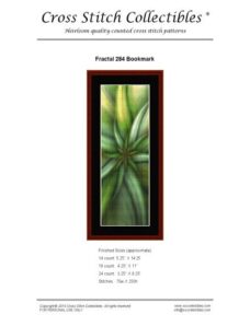 Cross Stitch Collectibles (Fractal Bookmark) 284