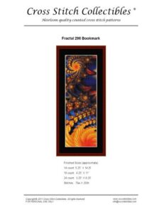 Cross Stitch Collectibles (Fractal Bookmark) 296