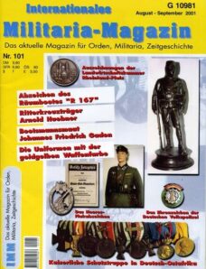 Internationales Militaria-Magazin 101 2001-08-09