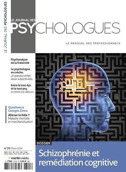 Le Journal des Psychologues N 315 – Mars 2014
